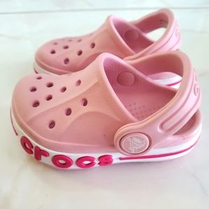 Crocs Bayaband Clog K For Kids In Pink Size 4 Baby